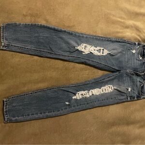Oasis Denim Jeans with Gold Stitching